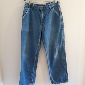 Carhartt Men Carpenter Blue Jeans Pants